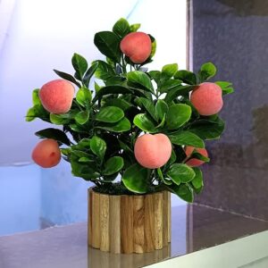 Realistic artificial fruit plant in pot for indoor decoration