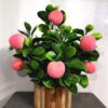 Artificial potted fruit plant for living room décor