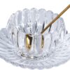Elegant clear glass bowl ideal for salad, fruits, and snacks