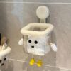 Cute Creative Cartoon Toothbrush Holder for Kids Bathroom Wall