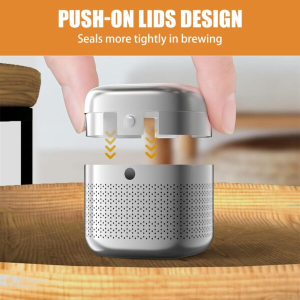 Fine Mesh Steel Tea Infuser Cube for Black Tea and Herbal Blend