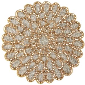 Handmade beaded table mat for dining and home décor