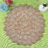 Handcrafted beaded table mat for living room and dining table