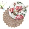 Luxury beadwork table mat perfect for festive decoration
