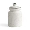 Utility ceramic jar with lid for kitchen storage and organization
