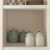 Stylish ceramic storage jar with airtight lid for dry food
