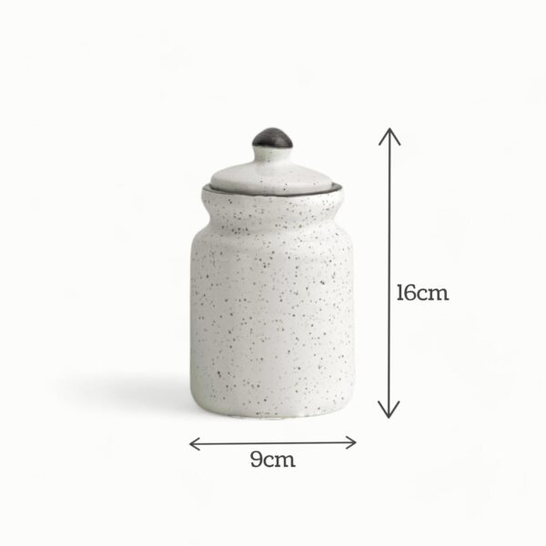 Premium ceramic storage jar for spices, tea, and dry fruits