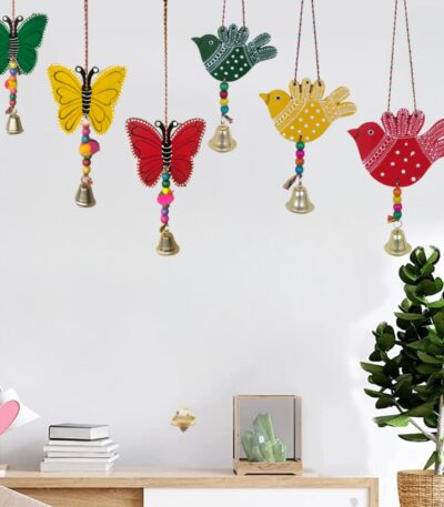 Colorful birds with butterfly wall decorative hanging for home décor