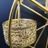Premium gold cake and cupcake holder in Ferris wheel shape