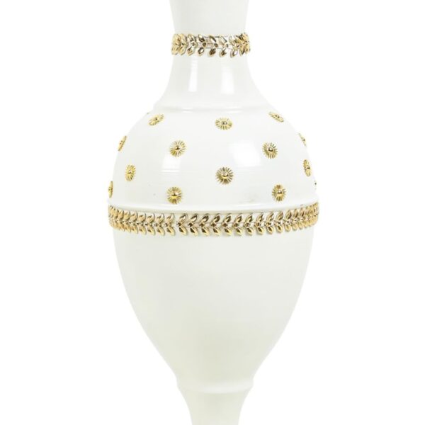 Large tall decorative vase with white star artwork for interiors