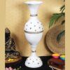 Oversized flower vase with white star design for modern interiors