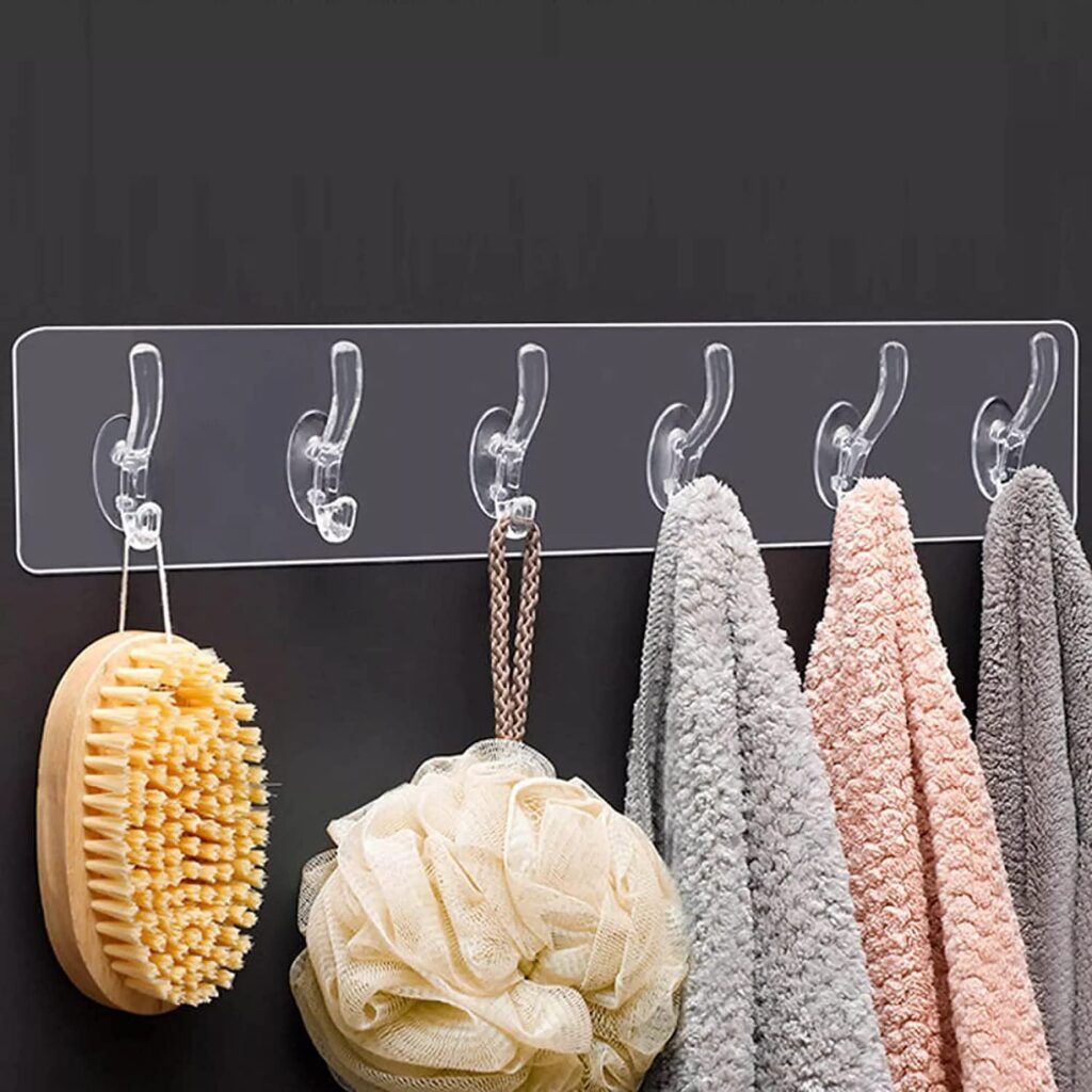 space saving wall hooks hanger for clothes, bags, and utensils