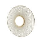 Stainless steel golden finished decorative iron mirror for wall decor