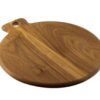 Natural grain palm acacia board for slicing and serving