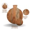 Acacia wood charcuterie and chopping board palm design