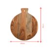 Handcrafted palm wooden cutting board for daily use