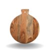Stylish palm leaf wooden cutting board for kitchen décor