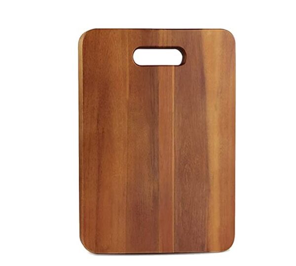 Sheesham wooden chopping board with handle for kitchen use