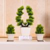 Artificial bonsai tree set of 3 for home and office decor