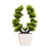 Artificial bonsai tree set of 3 for hotel and reception decor