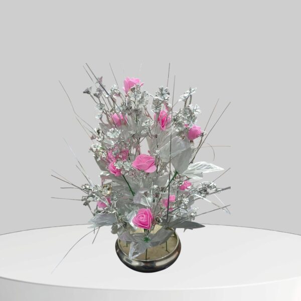 Elegant artificial plant pot pink for office and home