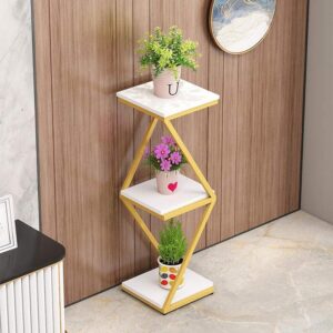 3 Tier Iron Wood Plant Stand for Indoor Outdoor Decoration