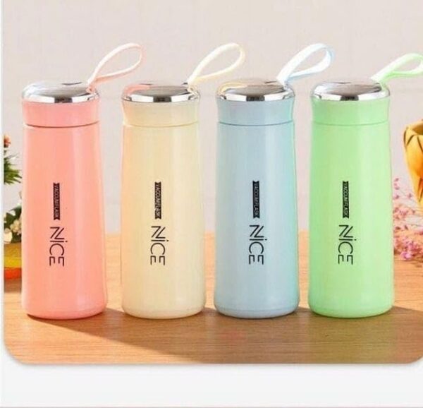 Sleek insulated flask for hot and cold water storage