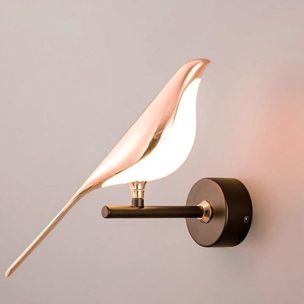 Modern LED bird chirpy wall light decorative indoor lighting