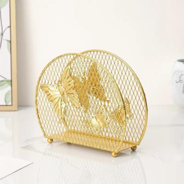 Creative butterfly pattern napkin holder enhancing table décor