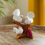Decorative three birds showpiece for modern home decor