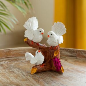 Decorative three birds showpiece for modern home decor