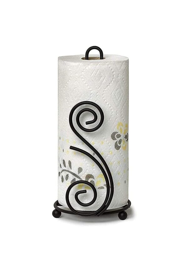 Elegant Metal Tissue Roll Holder for Stylish Kitchen Storage