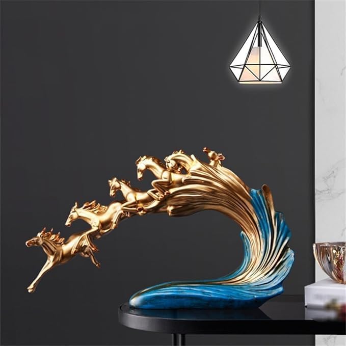 Vintage resin statue creative art sculpture for home décor