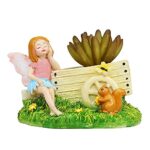 Resin fairy carrying succulent pot for small plants home decor