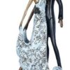 Decorative romantic couple figurine handcrafted in resin