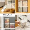 Multipurpose freezer storage boxes for pantry and refrigerator use
