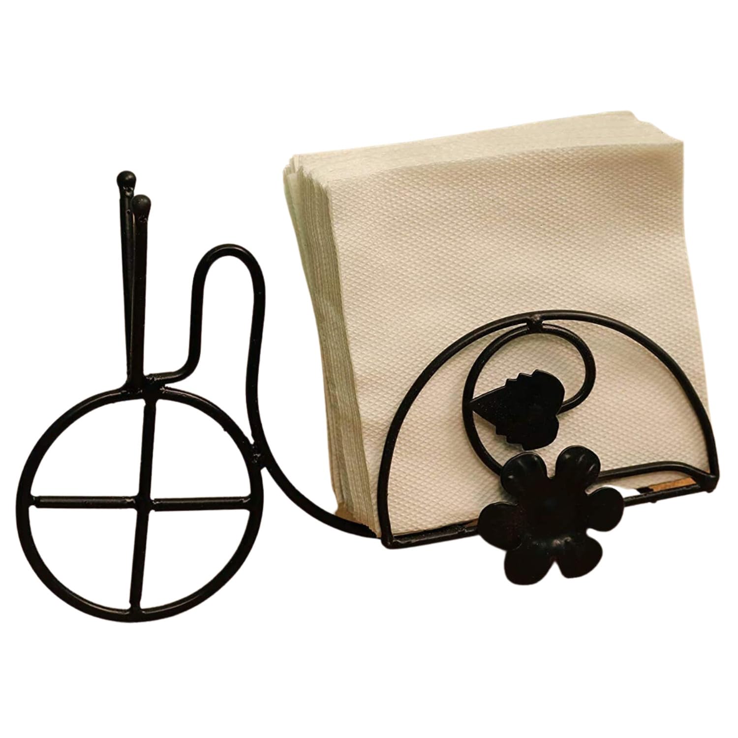 Vintage Rickshaw-Themed Tissue Box and Napkin Holder for Home & Office Rickshaw Design Tissue Box and Napkin Holder for Home Decor