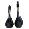 Love swan couple home decor figurine for modern interiors