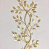 Statement gold leaf metal wall art for living room décor