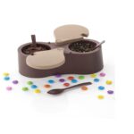 Multi compartment fruit box container ideal for snacks fruits and condiments