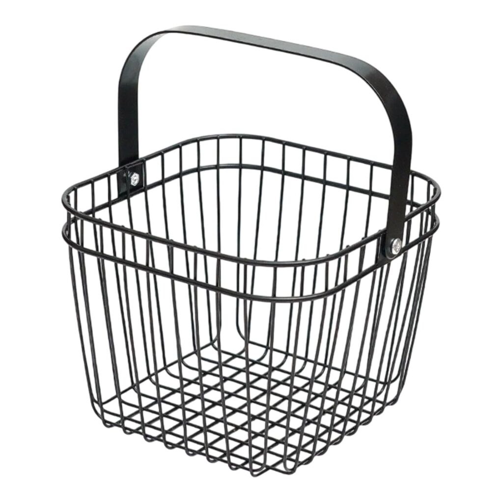 Iron fruit storage basket organizer for kitchen countertop