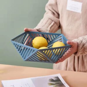 Pentagonal fruit storage bowl for modern kitchen countertop