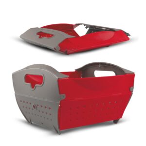 Collapsible fruits and vegetable basket for space-saving kitchen storage