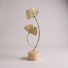 Modern decorative ginkgo leaf metal sculpture for luxury home décor