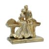 Artistic gold romantic lovers statue for modern homes