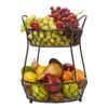 Countertop 2-tier produce stand with large capacity