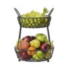 2 tier wire fruit basket for fresh produce organization