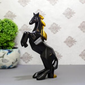 Decorative polyresin jumping horse statue symbol of power and freedom