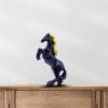 Majestic jumping horse statue polyresin tabletop decor