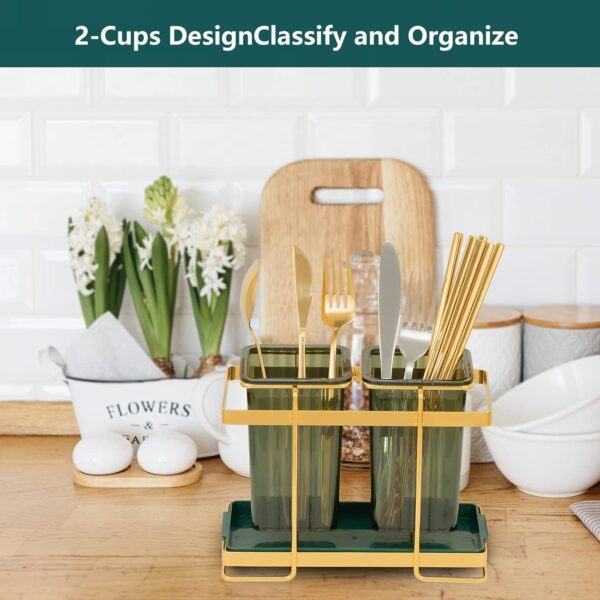 Multi-use chopstick and cutlery holder for everyday kitchen use